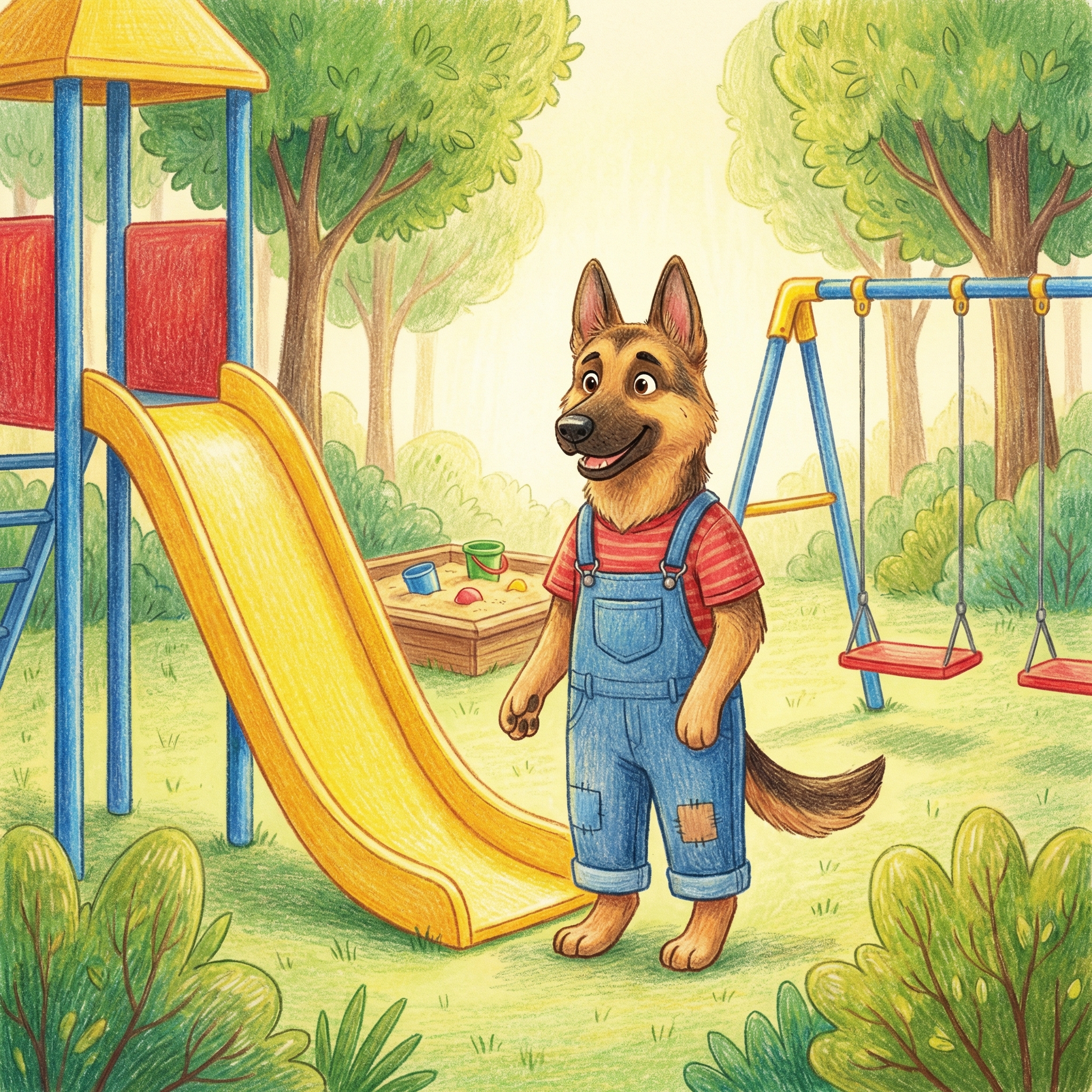 Textured Colored Pencil example